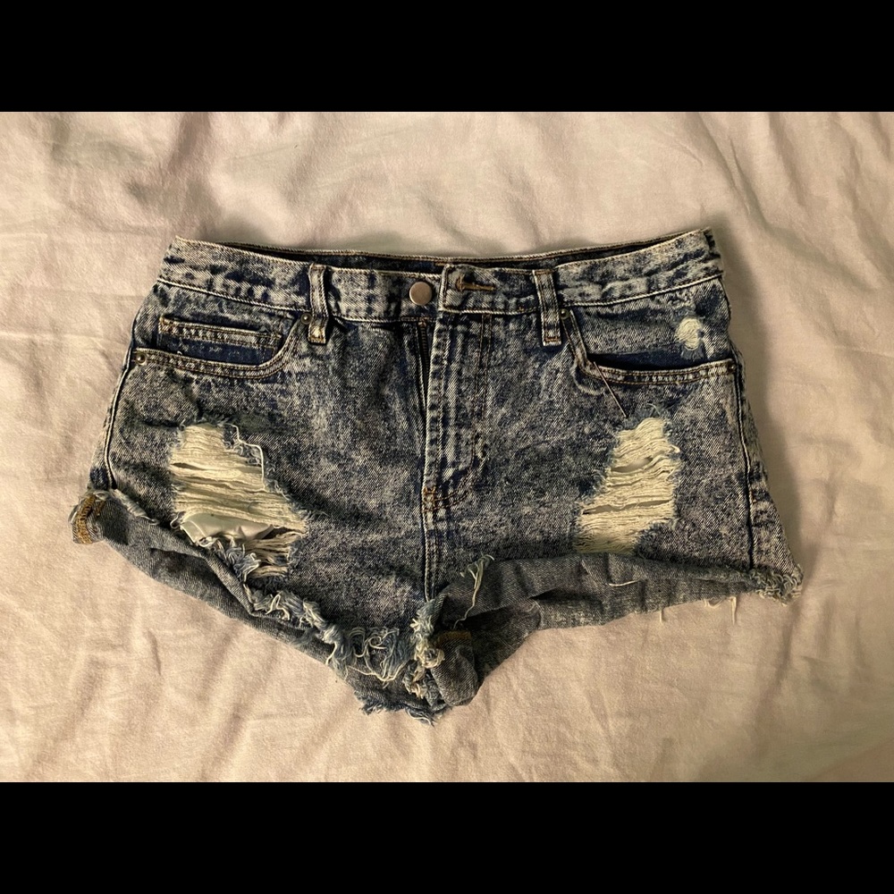 Denim shorts